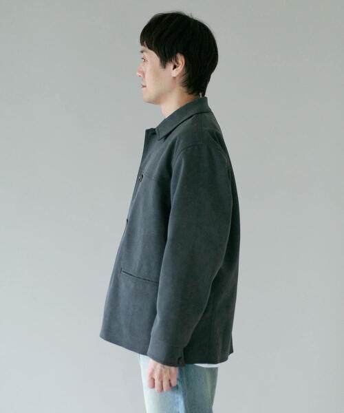 URBAN RESEARCH DOORS(アーバンリサーチドアーズ)の「フェイクスエード カーコートジャケット(その他アウター・メンズ・チャコールグレー/ブラウン・LARGE/MEDIUM)」の6枚目の写真