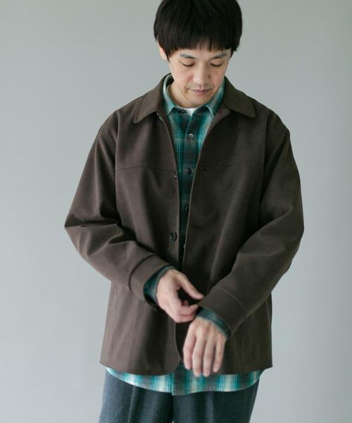 URBAN RESEARCH DOORS(アーバンリサーチドアーズ)の「フェイクスエード カーコートジャケット(その他アウター・メンズ・チャコールグレー/ブラウン・LARGE/MEDIUM)」の13枚目の写真