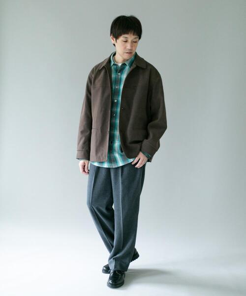 URBAN RESEARCH DOORS(アーバンリサーチドアーズ)の「フェイクスエード カーコートジャケット(その他アウター・メンズ・チャコールグレー/ブラウン・LARGE/MEDIUM)」の16枚目の写真