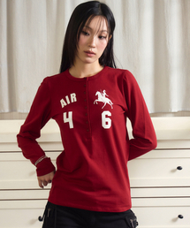 EQUESTRIAN HENLEY LONG SLEEVE BURGUNDY