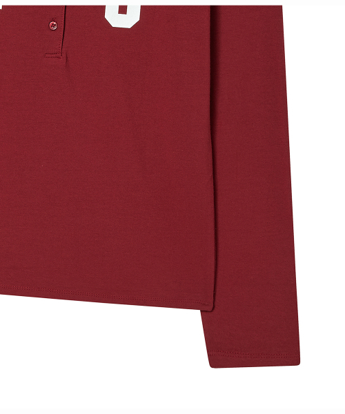 PRENDA(プレンダ)の「EQUESTRIAN HENLEY LONG SLEEVE BURGUNDY(Tシャツ/カットソー・レディース・その他・FREE)」の7枚目の写真
