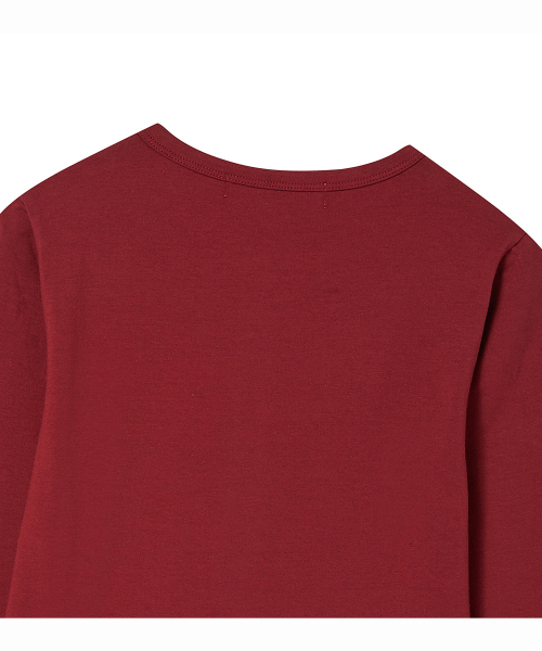 PRENDA(プレンダ)の「EQUESTRIAN HENLEY LONG SLEEVE BURGUNDY(Tシャツ/カットソー・レディース・その他・FREE)」の8枚目の写真