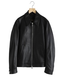 CINQUANTA（チンクアンタ）の「CINQUANTA / チンクワンタ：REGULAR COLLAR ZIP BLOUSON NAPPA NATURA 0.8mm：R-533-1061[MUS]（ライダースジャケット）」