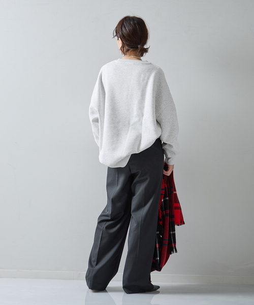 journal standard L'essage(ジャーナルスタンダードレサージュ)の「ISNESS MUSIC/イズネス ミュージック TECHNO SWEATSHIRTスウェット(Tシャツ/カットソー・レディース・ライトグレー・MEDIUM)」の6枚目の写真