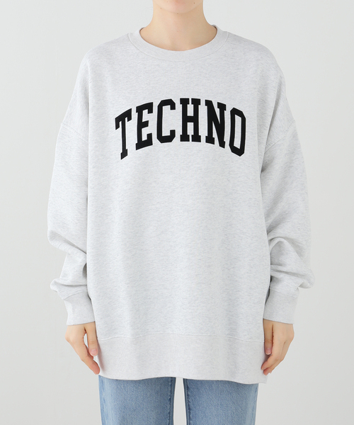 journal standard L'essage(ジャーナルスタンダードレサージュ)の「ISNESS MUSIC/イズネス ミュージック TECHNO SWEATSHIRTスウェット(Tシャツ/カットソー・レディース・ライトグレー・MEDIUM)」の7枚目の写真