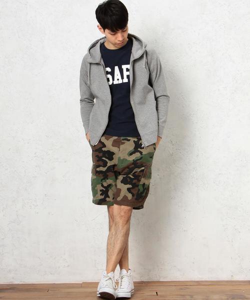 green label relaxing（グリーンレーベルリラクシング）の「KC W/FACE HI/NECK ジップパーカー◆（パーカー・メンズ・グレー/ホワイト・LARGE/SMALL/MEDIUM）」の6枚目の写真