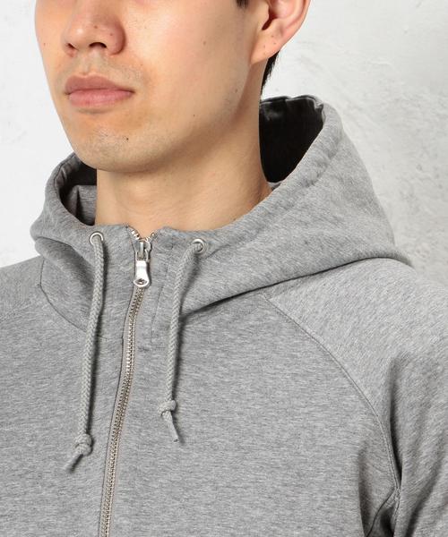 green label relaxing（グリーンレーベルリラクシング）の「KC W/FACE HI/NECK ジップパーカー◆（パーカー・メンズ・グレー/ホワイト・LARGE/SMALL/MEDIUM）」の7枚目の写真