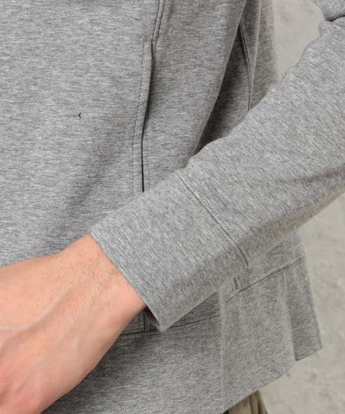 green label relaxing（グリーンレーベルリラクシング）の「KC W/FACE HI/NECK ジップパーカー◆（パーカー・メンズ・グレー/ホワイト・LARGE/SMALL/MEDIUM）」の8枚目の写真