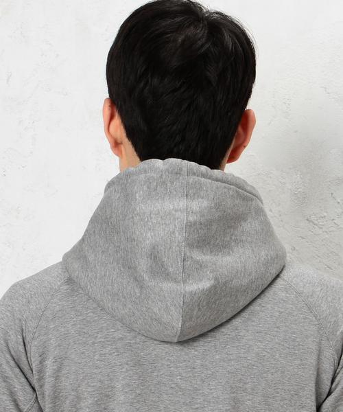 green label relaxing（グリーンレーベルリラクシング）の「KC W/FACE HI/NECK ジップパーカー◆（パーカー・メンズ・グレー/ホワイト・LARGE/SMALL/MEDIUM）」の14枚目の写真