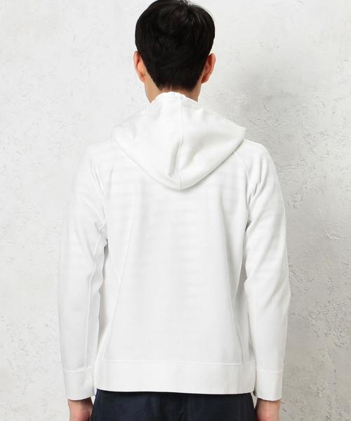 green label relaxing（グリーンレーベルリラクシング）の「KC W/FACE HI/NECK ジップパーカー◆（パーカー・メンズ・グレー/ホワイト・LARGE/SMALL/MEDIUM）」の9枚目の写真