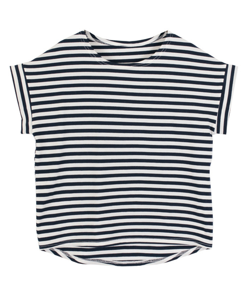 titivate(ティティベイト)の「ボーダーTシャツ(Tシャツ/カットソー・レディース・ネイビー/ブラック・FREE)」の1枚目の写真