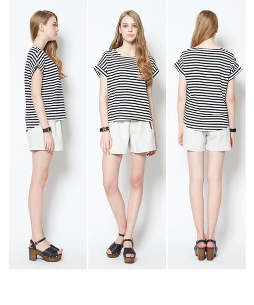 titivate(ティティベイト)の「ボーダーTシャツ(Tシャツ/カットソー・レディース・ネイビー/ブラック・FREE)」の17枚目の写真