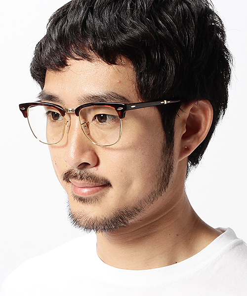 BEAMS PLUS（ビームスプラス）の「Ray-Ban / Clubmaster（BEAMS ORIGINAL LENS）（メガネ・メンズ・ブラック/ブラウン・ONE SIZE）」の6枚目の写真