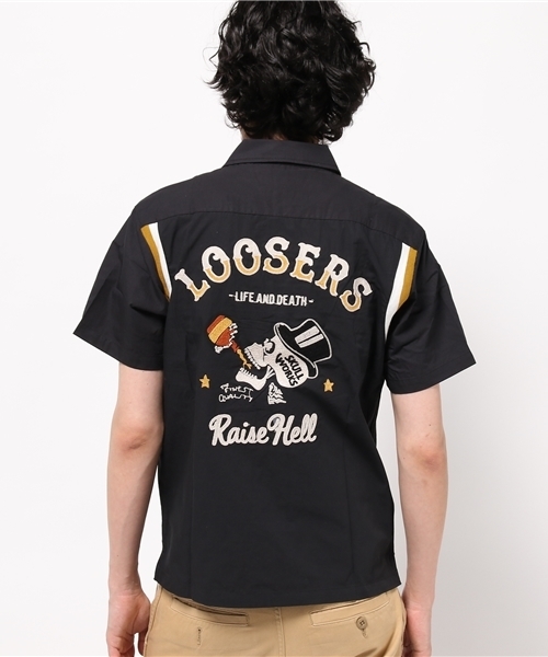 Wネーム刺繍ボーリングシャツ（シャツ/ブラウス）｜JACKROSE