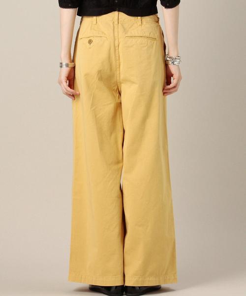 BEAUTY&YOUTH UNITED ARROWS（ビューティーアンドユースユナイテッドアローズ）の「BY コットンチノワイドパンツ◆（チノパンツ・レディース・ネイビー/イエロー/ベージュ・SMALL/MEDIUM）」の12枚目の写真