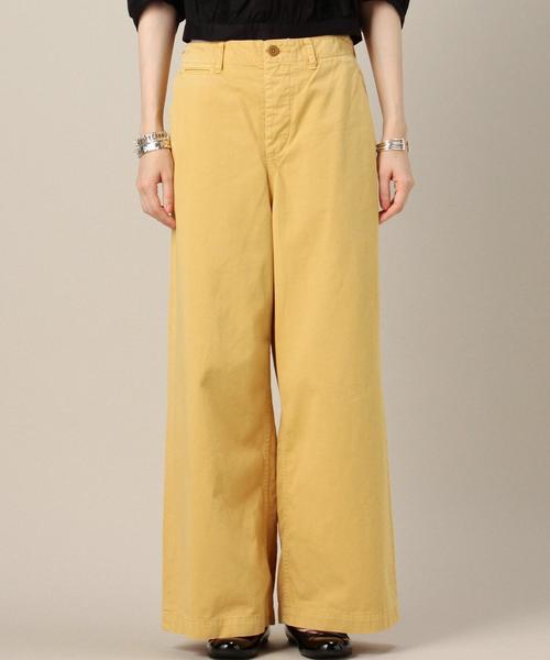BEAUTY&YOUTH UNITED ARROWS（ビューティーアンドユースユナイテッドアローズ）の「BY コットンチノワイドパンツ◆（チノパンツ・レディース・ネイビー/イエロー/ベージュ・SMALL/MEDIUM）」の13枚目の写真