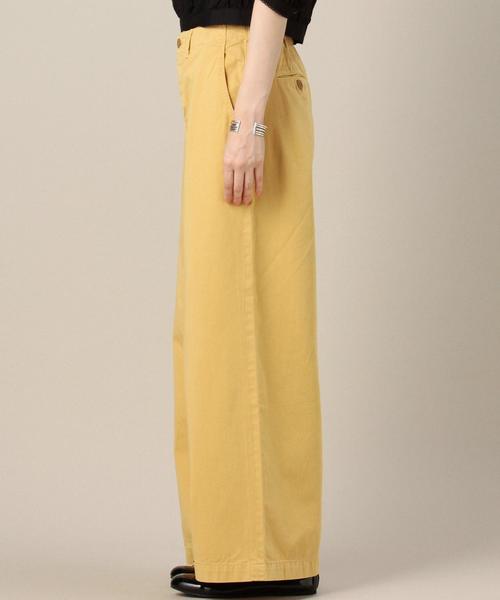 BEAUTY&YOUTH UNITED ARROWS（ビューティーアンドユースユナイテッドアローズ）の「BY コットンチノワイドパンツ◆（チノパンツ・レディース・ネイビー/イエロー/ベージュ・SMALL/MEDIUM）」の14枚目の写真