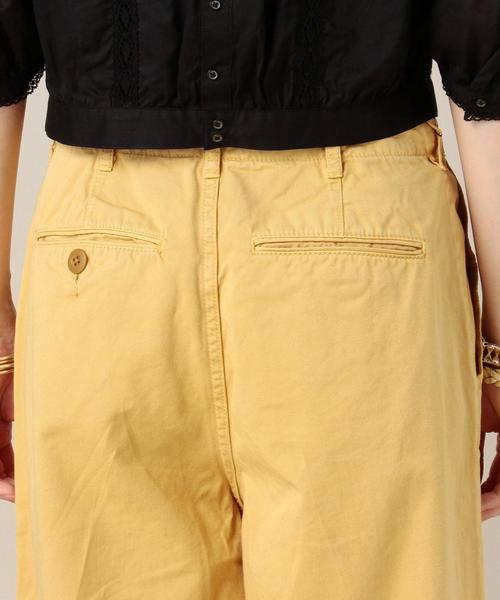 BEAUTY&YOUTH UNITED ARROWS（ビューティーアンドユースユナイテッドアローズ）の「BY コットンチノワイドパンツ◆（チノパンツ・レディース・ネイビー/イエロー/ベージュ・SMALL/MEDIUM）」の6枚目の写真