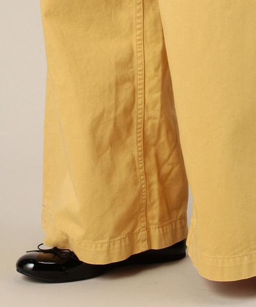 BEAUTY&YOUTH UNITED ARROWS（ビューティーアンドユースユナイテッドアローズ）の「BY コットンチノワイドパンツ◆（チノパンツ・レディース・ネイビー/イエロー/ベージュ・SMALL/MEDIUM）」の7枚目の写真