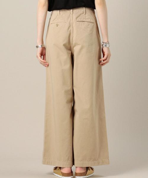 BEAUTY&YOUTH UNITED ARROWS（ビューティーアンドユースユナイテッドアローズ）の「BY コットンチノワイドパンツ◆（チノパンツ・レディース・ネイビー/イエロー/ベージュ・SMALL/MEDIUM）」の10枚目の写真