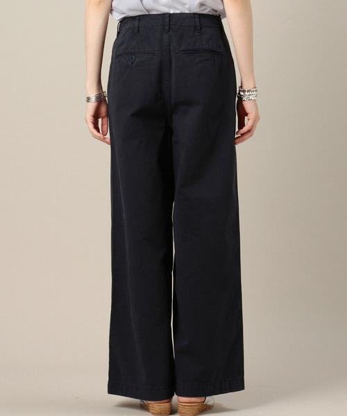 BEAUTY&YOUTH UNITED ARROWS（ビューティーアンドユースユナイテッドアローズ）の「BY コットンチノワイドパンツ◆（チノパンツ・レディース・ネイビー/イエロー/ベージュ・SMALL/MEDIUM）」の4枚目の写真