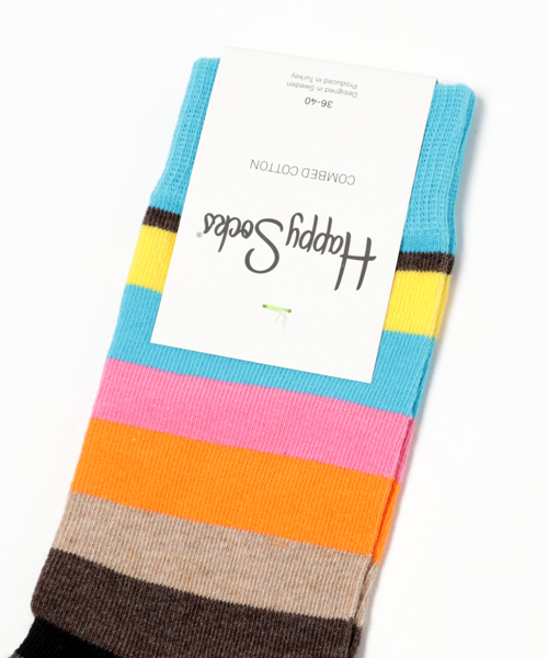 Happy Socks（ハッピーソックス）の「Happy Socks/STRIPE（ソックス/靴下・メンズ・その他1・MEDIUM/SMALL）」の2枚目の写真