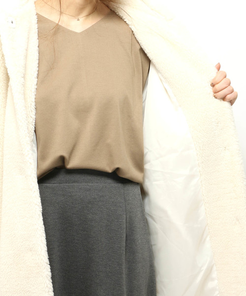 LBC（エルビーシー）の「Eボアコート（その他アウター・レディース・オフホワイト/ライトブラウン・LARGE/MEDIUM）」の11枚目の写真