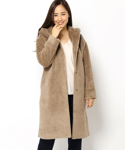 LBC（エルビーシー）の「Eボアコート（その他アウター・レディース・オフホワイト/ライトブラウン・LARGE/MEDIUM）」の14枚目の写真