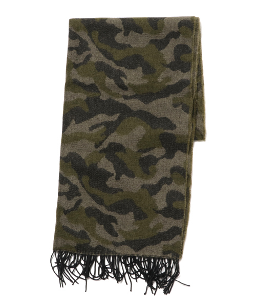WEGO(ウィゴー)の「WEGO/カモフラストール(ストール/ショール・メンズ・ブラック/カーキ・FREE)」の7枚目の写真