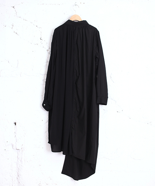 新品 bedsidedrama ベッドサイドドラマ ブラウス　シャツ ワンピース bedsidedrama（ベットサイドドラマ）の「かけ違いのシャツドレス