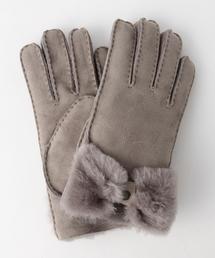 UGG | ＜UGG＞リボン ムートングローブ(手袋)