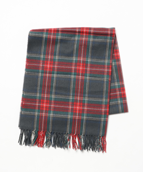 Pierrot（ピエロ）の「大判 チェック柄 フリンジ ストール（ストール/ショール・レディース・アイボリー/レッド系その他2/チャコール/ベージュ/グリーン系その他/パープル系その他/レッド系その他/グリーン系その他2/その他1/その他2/その他3/グリーン/グレー系その他/レッド/パープル/その他/ブラック/ホワイト系その他/その他4/その他5/その他6/その他7/その他8/その他9/その他10/その他11/その他12/その他13/その他14・FREE）」の9枚目の写真