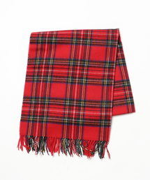 Pierrot | 大判 チェック柄 フリンジ ストール/マフラー(ストール/ショール)