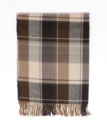 Pierrot | 大判 チェック柄 フリンジ ストール/マフラー(ストール/ショール)