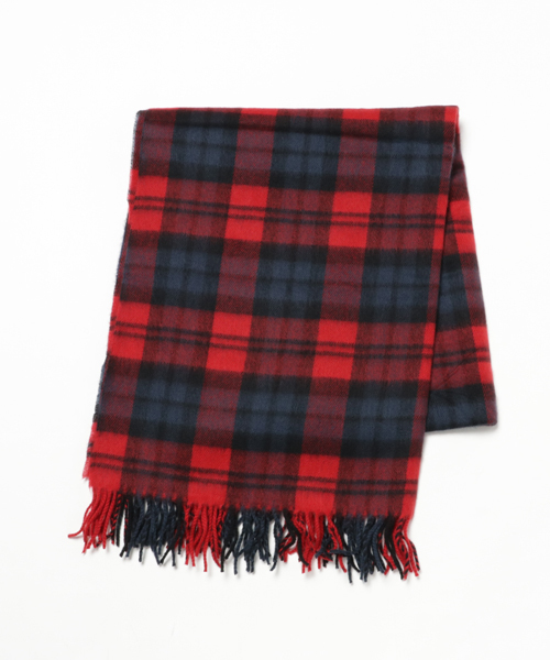 Pierrot（ピエロ）の「大判 チェック柄 フリンジ ストール（ストール/ショール・レディース・アイボリー/レッド系その他2/チャコール/ベージュ/グリーン系その他/パープル系その他/レッド系その他/グリーン系その他2/その他1/その他2/その他3/グリーン/グレー系その他/レッド/パープル/その他/ブラック/ホワイト系その他/その他4/その他5/その他6/その他7/その他8/その他9/その他10/その他11/その他12/その他13/その他14・FREE）」の15枚目の写真