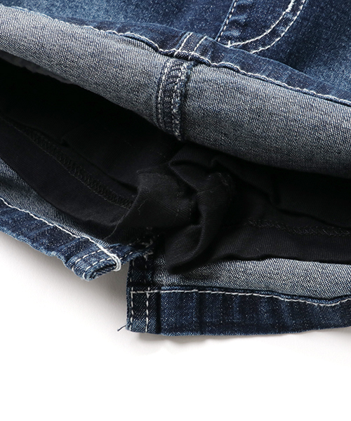 Right-on(ライトオン)の「【MPS】デニムスカート(デニムスカート・キッズ・インディゴブルー・100/120/90/110/130/140)」の6枚目の写真