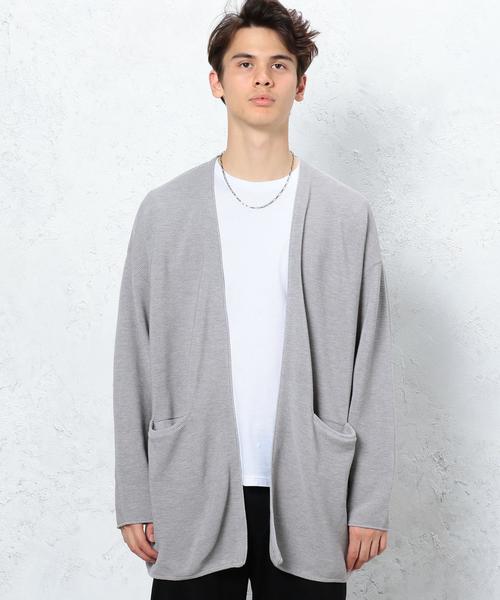 green label relaxing（グリーンレーベルリラクシング）の「■■■KC DRY-MIX PEARL ロングカーディガン ＜機能性素材＞ ◆（カーディガン/ボレロ・メンズ・ネイビー/ベージュ/グレー・SMALL/MEDIUM/LARGE）」の15枚目の写真