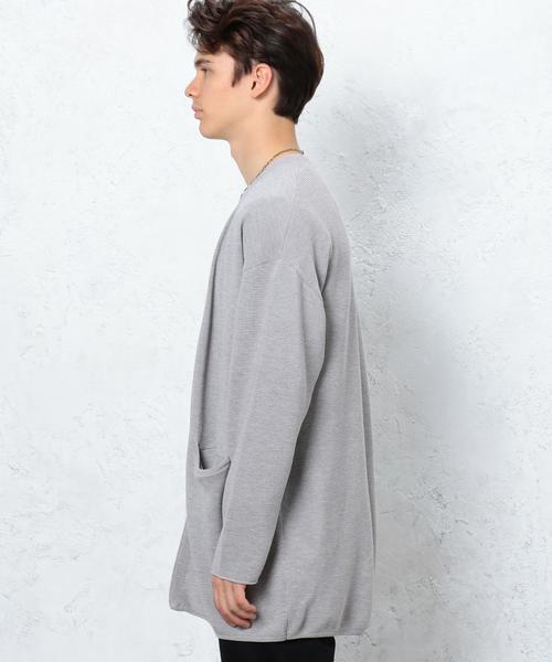 green label relaxing（グリーンレーベルリラクシング）の「■■■KC DRY-MIX PEARL ロングカーディガン ＜機能性素材＞ ◆（カーディガン/ボレロ・メンズ・ネイビー/ベージュ/グレー・SMALL/MEDIUM/LARGE）」の16枚目の写真