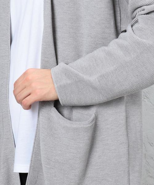 green label relaxing（グリーンレーベルリラクシング）の「■■■KC DRY-MIX PEARL ロングカーディガン ＜機能性素材＞ ◆（カーディガン/ボレロ・メンズ・ネイビー/ベージュ/グレー・SMALL/MEDIUM/LARGE）」の10枚目の写真