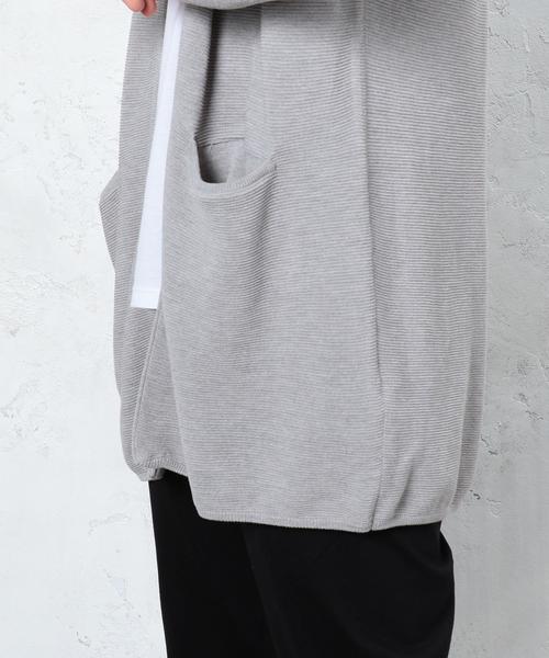 green label relaxing（グリーンレーベルリラクシング）の「■■■KC DRY-MIX PEARL ロングカーディガン ＜機能性素材＞ ◆（カーディガン/ボレロ・メンズ・ネイビー/ベージュ/グレー・SMALL/MEDIUM/LARGE）」の12枚目の写真