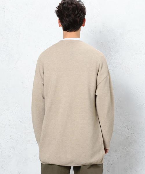green label relaxing（グリーンレーベルリラクシング）の「■■■KC DRY-MIX PEARL ロングカーディガン ＜機能性素材＞ ◆（カーディガン/ボレロ・メンズ・ネイビー/ベージュ/グレー・SMALL/MEDIUM/LARGE）」の4枚目の写真
