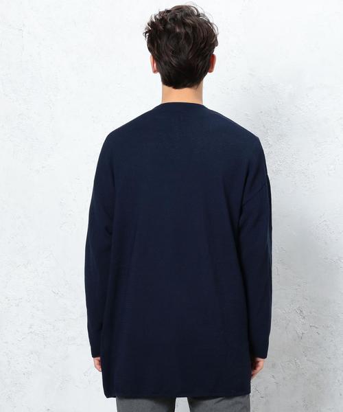 green label relaxing（グリーンレーベルリラクシング）の「■■■KC DRY-MIX PEARL ロングカーディガン ＜機能性素材＞ ◆（カーディガン/ボレロ・メンズ・ネイビー/ベージュ/グレー・SMALL/MEDIUM/LARGE）」の6枚目の写真