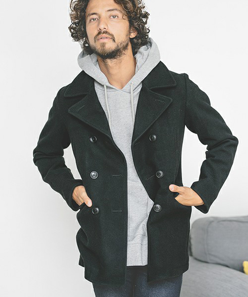 CAMBIO（カンビオ）の「mj4920-ミドル丈メルトンPコート（ピーコート