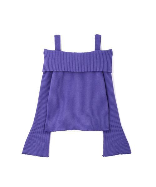 ジルバイ リブベーシックスカラップ オフショルニット JILL by JILL STUART（ジルバイジルスチュアート）の「◇リブ