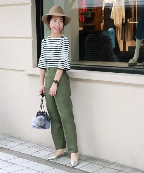 le.coeur blanc（ルクールブラン）の「【WEB限定PRICE】ワイドリブフレアースリーブ6分袖（ニット/セーター・レディース・ネイビー/ホワイト系その他/ブラウン/グリーン/ピンク系その他/ブルー系その他4・FREE）」の19枚目の写真