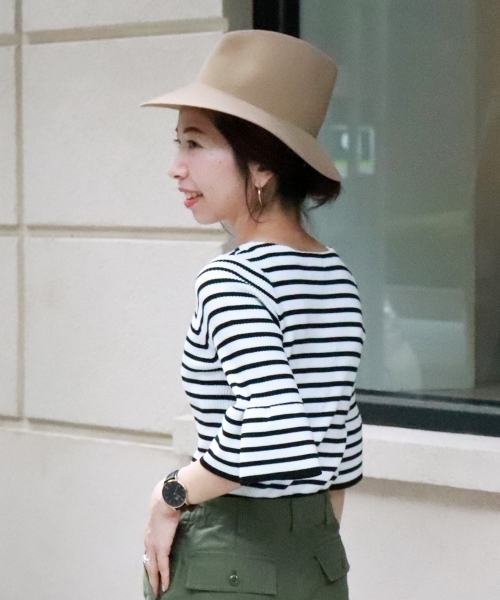 le.coeur blanc（ルクールブラン）の「【WEB限定PRICE】ワイドリブフレアースリーブ6分袖（ニット/セーター・レディース・ネイビー/ホワイト系その他/ブラウン/グリーン/ピンク系その他/ブルー系その他4・FREE）」の20枚目の写真