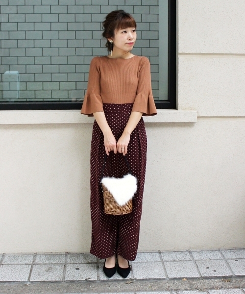 le.coeur blanc（ルクールブラン）の「【WEB限定PRICE】ワイドリブフレアースリーブ6分袖（ニット/セーター・レディース・ネイビー/ホワイト系その他/ブラウン/グリーン/ピンク系その他/ブルー系その他4・FREE）」の22枚目の写真