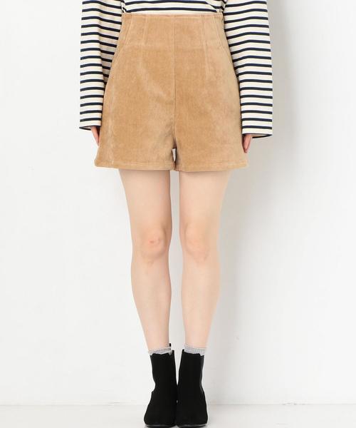 Another Edition(アナザーエディション)の「コーデュロイショートパンツ(その他パンツ・レディース・ベージュ/ワインレッド・MEDIUM/SMALL)」の4枚目の写真
