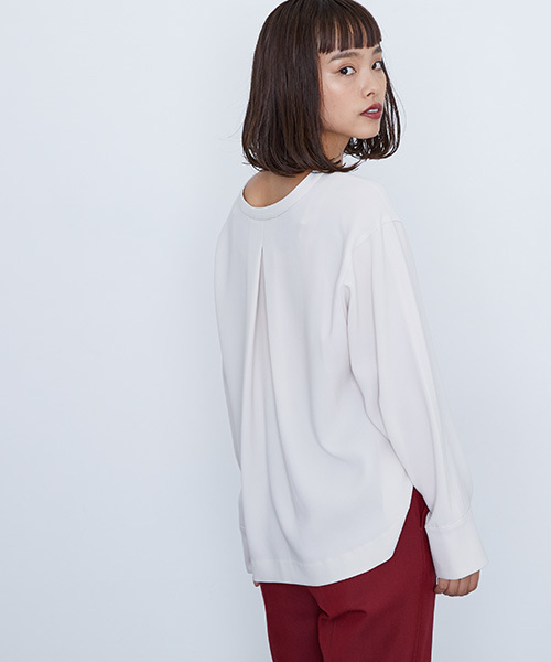 STUDIOUS（ステュディオス）の「【STUDIOUS】サワースキッパーブラウス（シャツ/ブラウス・レディース・オフホワイト/レッド/ブラック・FREE）」の2枚目の写真