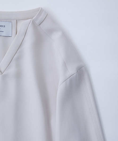 STUDIOUS（ステュディオス）の「【STUDIOUS】サワースキッパーブラウス（シャツ/ブラウス・レディース・オフホワイト/レッド/ブラック・FREE）」の8枚目の写真